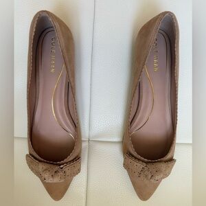 Cole Haan Women's Tan Suede Pumps